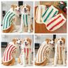3XL-8XL Winter Puppy Clothes Warm Fleece Dog Sweater Dog Vest Christmas Tree Pattern Pet Supplies Vest Pitbull New Year's Gift