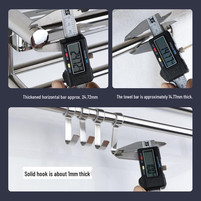 Verdicktes Edelstahl Badezimmerregal