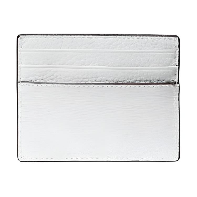 Michael Kors Hudson Classic Logo Leather Card Holder Men Accessories White 39S2MHDD2T-BRIGHT-WHT