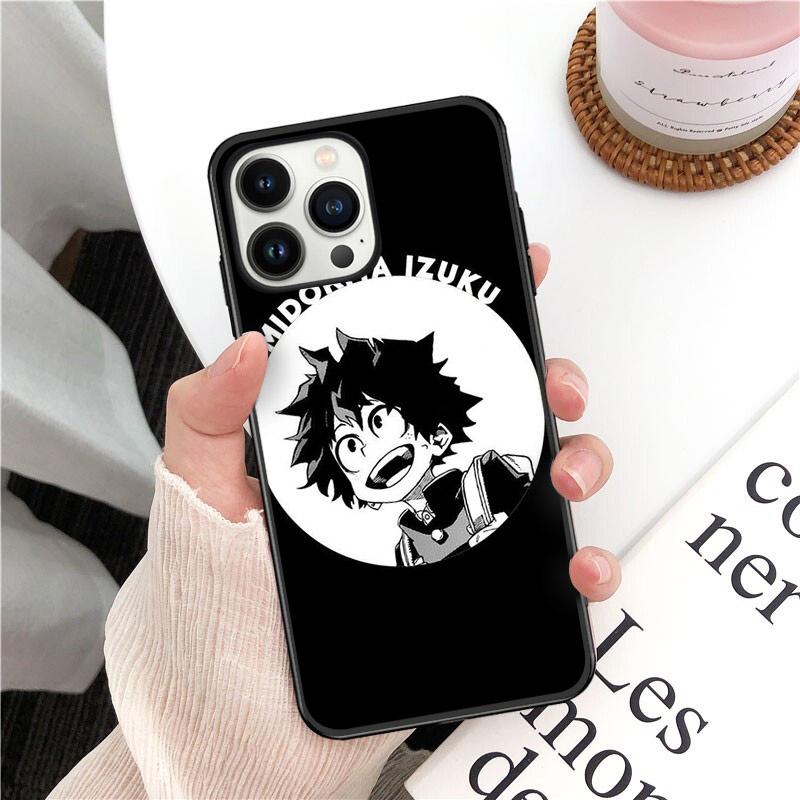 Anime Comic Dämon Titan Deku Telefon Fall für iPhone 14 13 12 11 Pro MAX X XS Max XR Mini SE 7 8 Plus Schwarz Funda Coque Fall