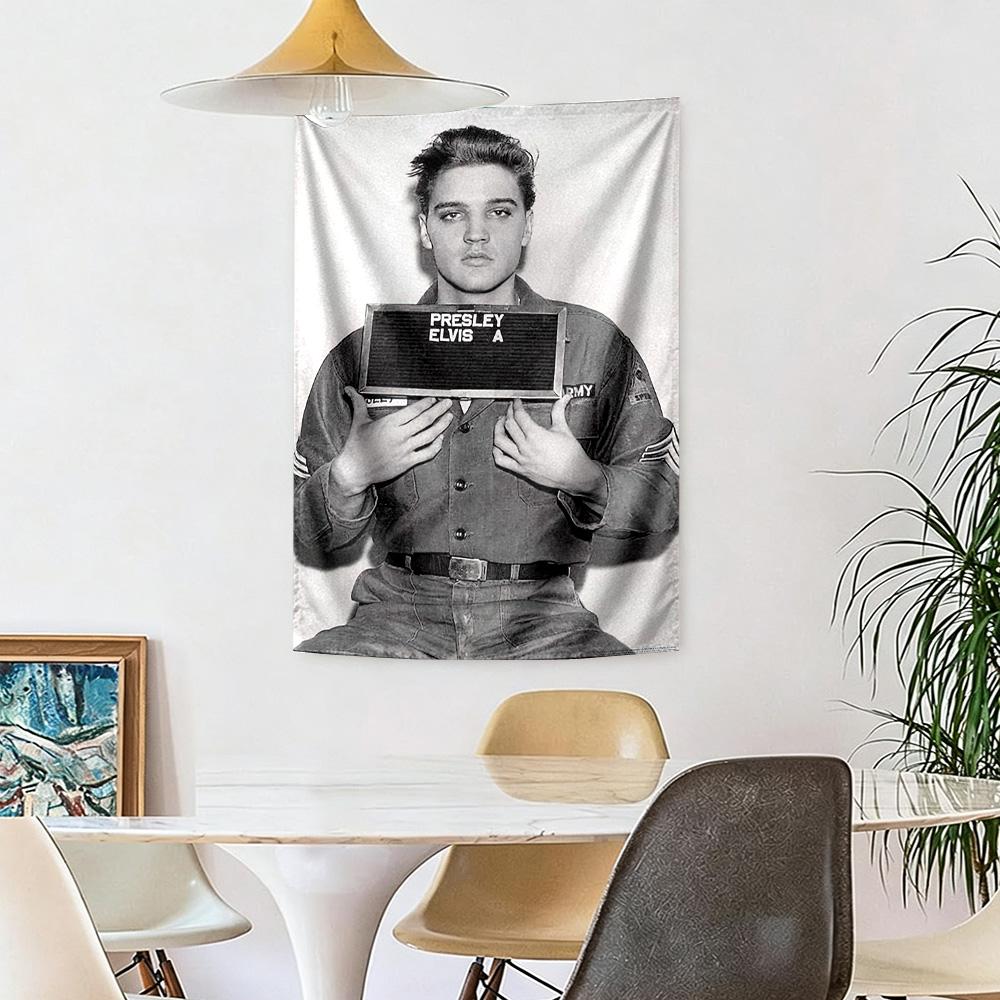 Elvis Wall Decor Tapestry Art For Pet Memorial Birthdaywedding Party Backdrop Family Gift