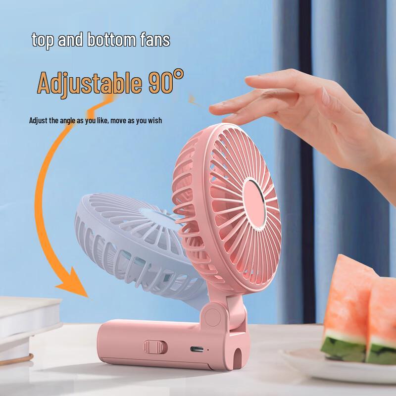 ZISIZ Portable Rechargeable Mini Desk Fan