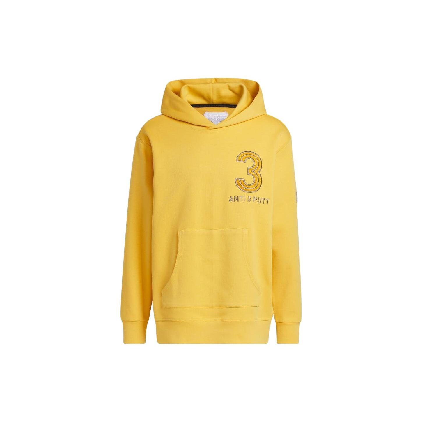 adidas Adicross Anti 3 Putt Hoodies Yellow Men s HZ3235 XL