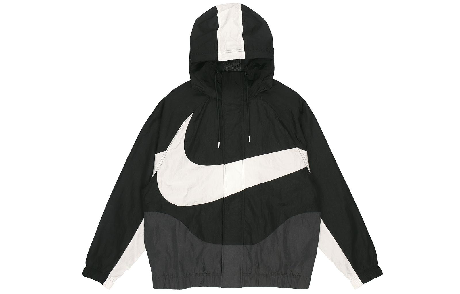 Nike Sportswear Swoosh Woven Jacket with Large Logo DD5968-010 M