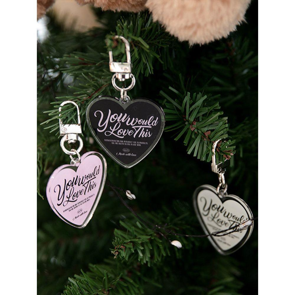 

YouWouldLoveThis Belle keyring (3 colors) pink