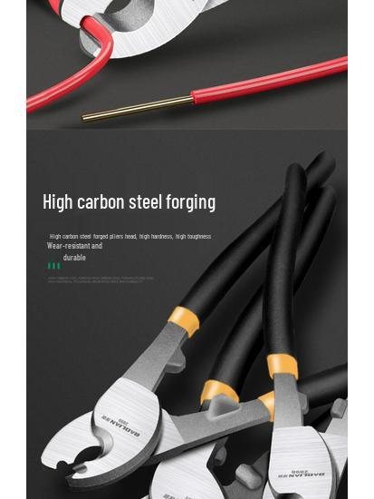 Crescent Mehrzweck-Elektrikerzange: Kabelabschneider, Drahtabisolierer, Schere und Verdreher.