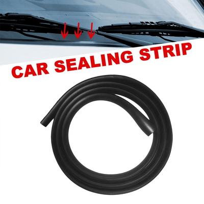 Car Front Windshield Wiper Panel Molding Strip Sealing Strip 1.7M Trim Panel Sealing Rubber Strip Wiper Cover Strip Car Seal