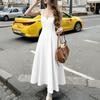 ZANZEA Women Summer Square Collar Casual Sleeveless Long Dress