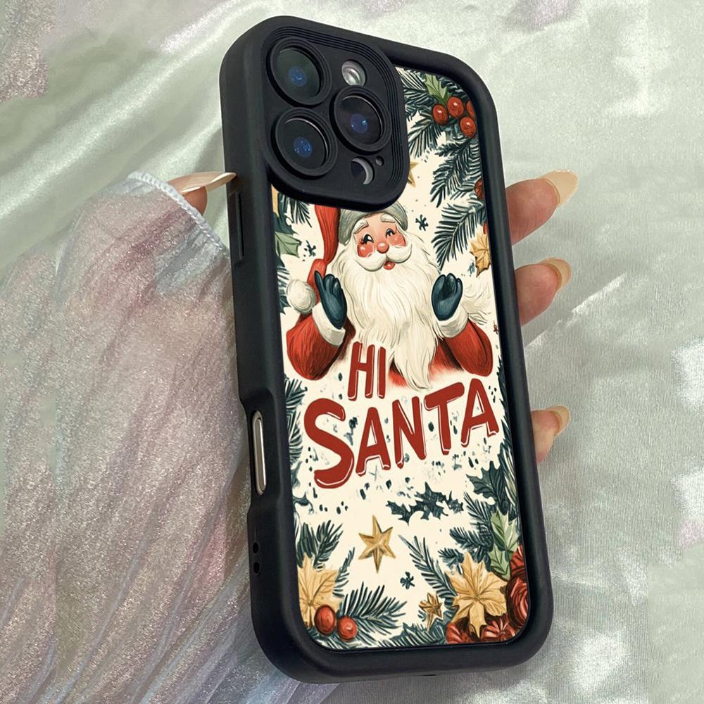 JT585 Xmas Christmas for iPhone 17 16 15 14 13 12 Pro Max Samsung S26 S25 Ultra A17 A07 A56 A16 A15 A14 A13 A06 A05 Xiaomi 15T Redmi 15c 14C Soft Case