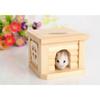 Hamster Wooden House Luxury Villa For Small Pets With Natural Wood Finish