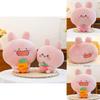 Plush Strawberry Rabbit Pillow With Soft Plush For Girls Gift And Comfort