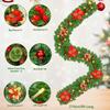 1.8/2.7M Holiday Decoration Rattan Xmas Garland Red Berrys Branches Stylish DIY Wreath Party Decoration For Home Wall Door