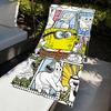 S-SpongeBob CUTE Towel Large Quick-Drying Microfiber soft S-SquarePants-s Beach Towel for Travel Fitness Sauna Bathing Camping
