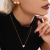 Qiong Yao Mother-of-Pearl Heart Necklace & Earrings Gift Set