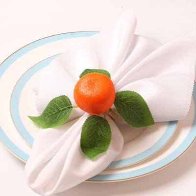 45753 Pcs Napkin Buckles Fake Tangerine Decor Rope Bohemian Table Decoration