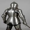 Gothic Medieval Armor Suit 18-Gauge Steel, Wearable LARP Cosplay Gift Item