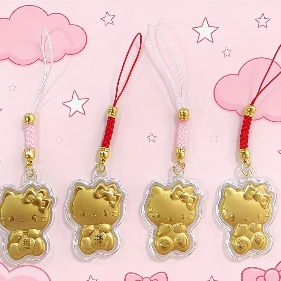 Trendy Cartoon KT Cat Keychain: Creative Bag Charm & Souvenir