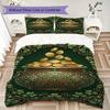 Coins&Rainbows Pattern Bedding uilt Set uilt Cover Pillowcase Home Decoration Birthday Gift (1 * duvet cover + 2 * pillowcase  without core)115