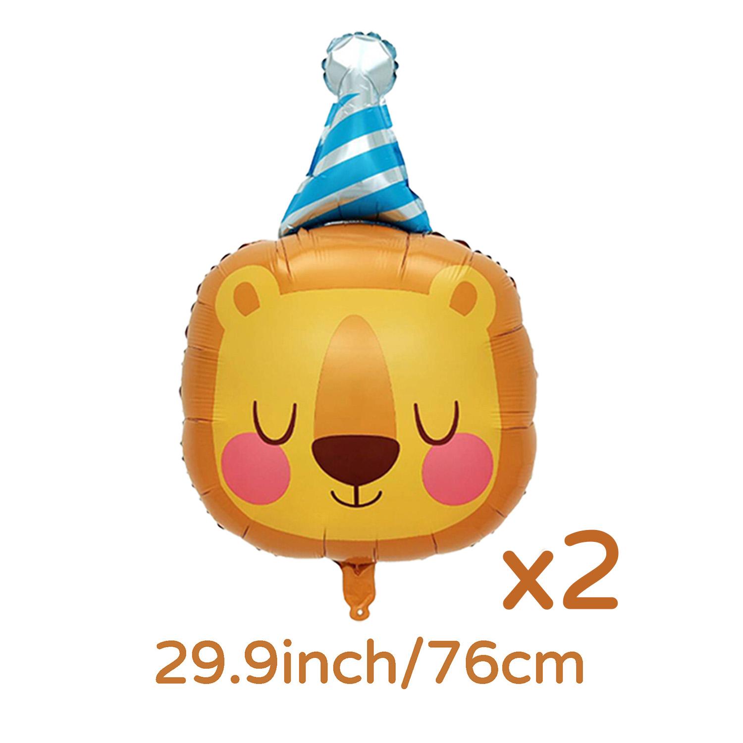 Животное Алюминиевая Фольгированная Шарик Ленивец Лев Медведь Жираф Тигр Слон Лягушка Шарик Тема Зоопарка День Рождения, Вечеринка, Праздничное Украшение Other