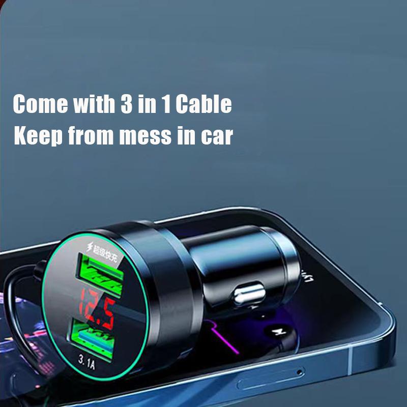 5 i 1 usb billaddare 3.0 snabbladdning 150w supersnabb laddningsadapter för Xiaomi Samsung Iphone 13 12 11 Pro Max Ipad-telefon