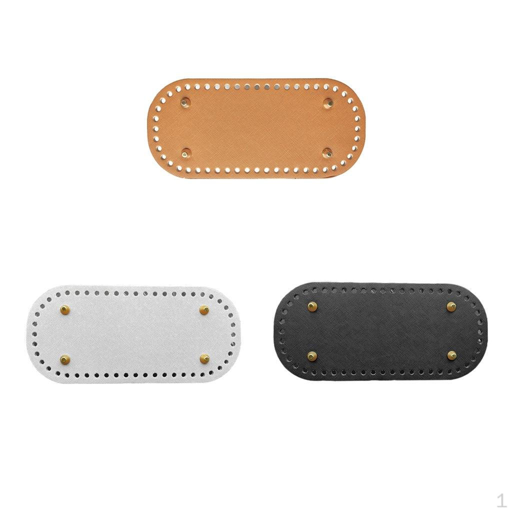 Leather DIY Bags Bottom Mat Pad Insert Replacement White Black Brown
