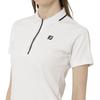 FootJoy Women's White Point Collar Short Sleeve Polo Shirt, Size M (FJW-S25-S02, 34794-M)