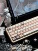 White Dream Anthem Keycap Cherry PBT Five Sided Heat Sublimation Keycap 151KEYS Blue Retro French Style Chocolate Color Keycaps