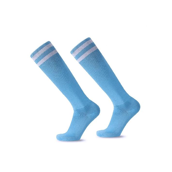 White Black Stripes Football Soccer Socks For Men Teenages Kids Boys Over the Calf Baseball Rugby Athletic Socks Women Girls