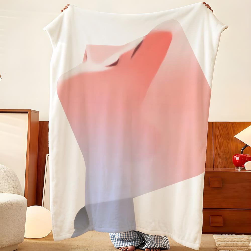 Artist E-ENHO Throw Flannel Throw Blanket, Lightweight Cozy, Durable Washable Cute Cool