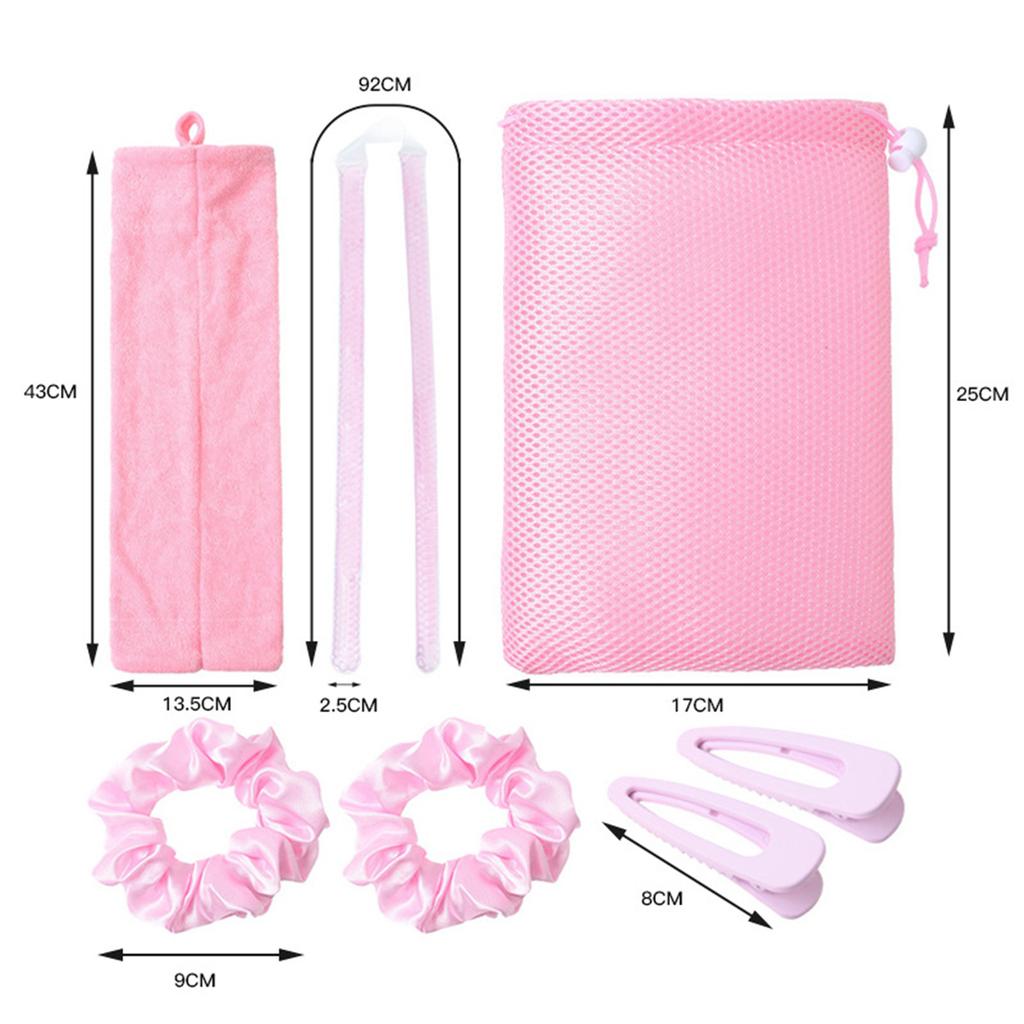 Heatless Hair Curling Kit No Heat Gel Beads Hair Curler Wand Sleeping Curling Rollers DIY Hair