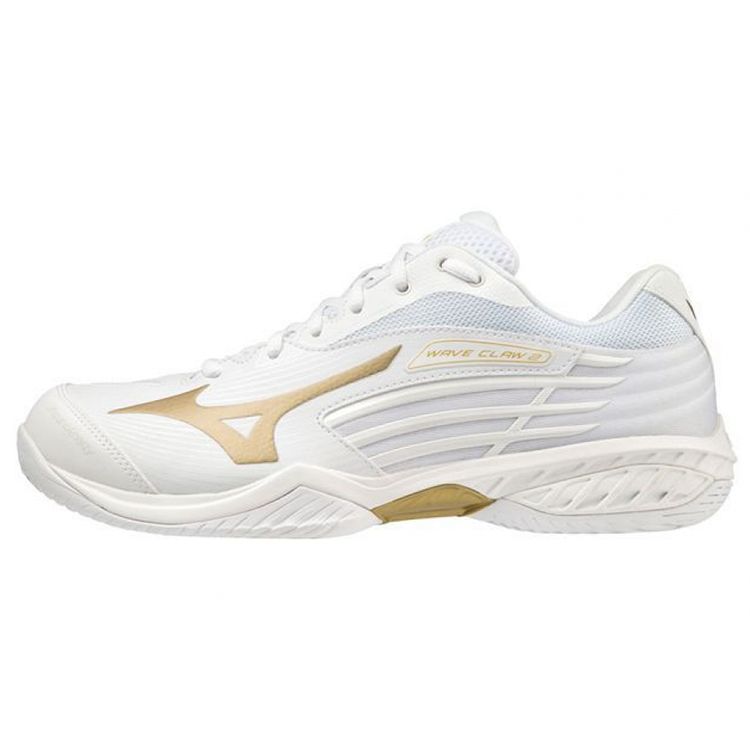 

Mizuno Wave Claw 2 Удобные Нескользящие Прочные Дышащие Низкие Кроссовки для Бадминтона Унисекс Белый Платиновый 71GA211050 37