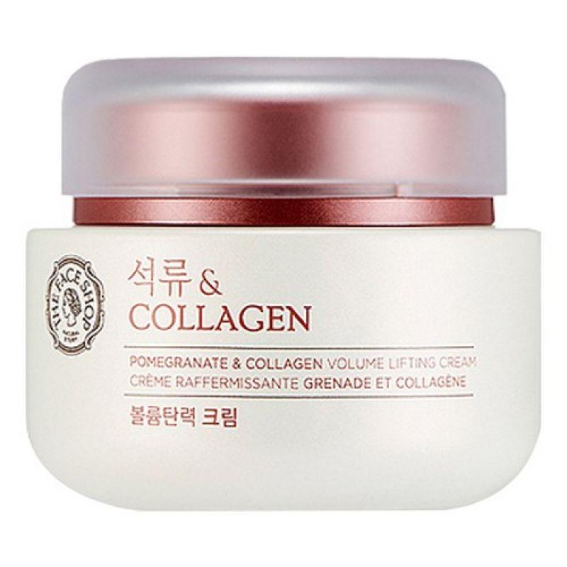 

[THE FACE SHOP] Крем для эластичности объема с коллагеном Pomegranate N Collagen