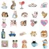 10/30/50pcs Fairy Tale Style Animals Pattern Stickers Kawaii Watercolor Decals DIY Diary Stationery Fridge Cute Cartoon Sticker