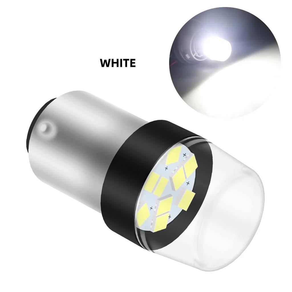 2pcs 1157 P21/5W BAY15D Stop Bulb Brake Lights Auto Daytime Running DRL Strobe Flash Light Taillight Red White 12v