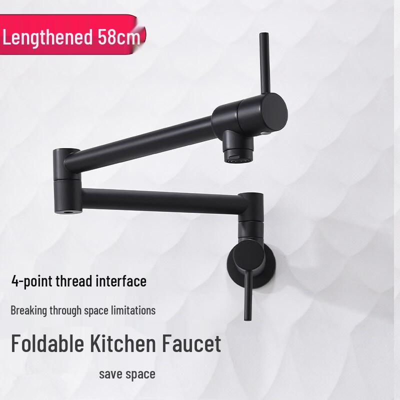 Retractable Folding Stainless Steel Kitchen Faucet