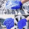 1/2PCS Car Detailing Wash Gloves Double Sided Multifunction Gloves Motorcycle Wash Tools Care Cleaning Car Accessories