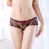 Women's Sexy Low-Waist Lace Mesh Embroidered Triangle Panties