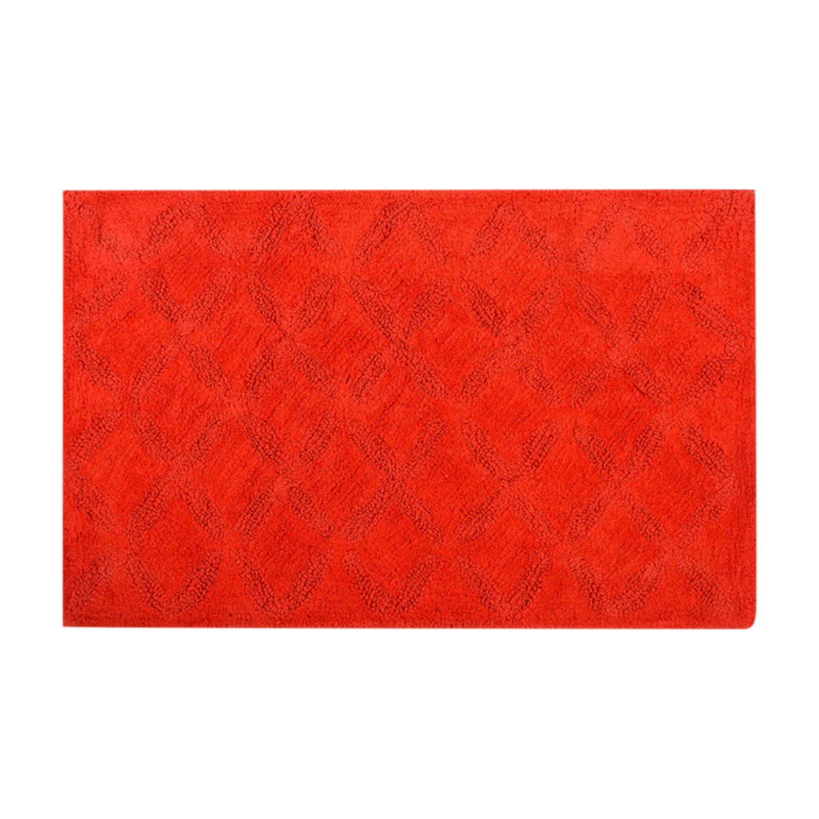 

Бытовой нескользящий впитывающий ковер One Size красный