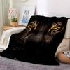 1pc Tiger Print Soft & Warm Polyester Knit Blanket, Digital Printed, All-Season Throw for Napping, Traveling, Sofa yy250906014