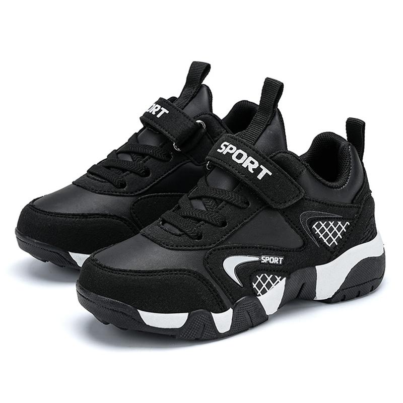 Sport Kids Sneakers Boys Casual Walking Shoes for Children Leather Anti-slippery Fashion Outdoor Tennis