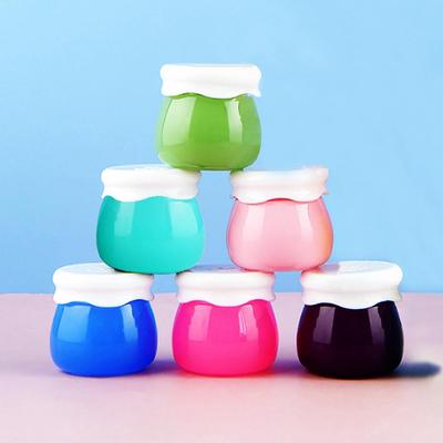 Acryl Marmeladen-Creme-Fläschchen für Lipgloss/Lippenstift - 10g Frucht-Serie Pudding Kosmetikbehälter