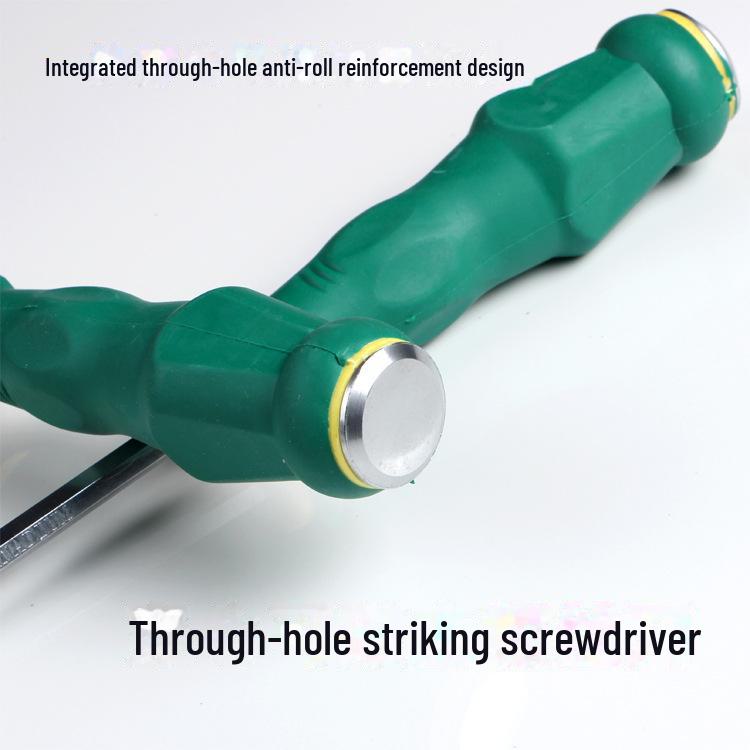 Kreuzförmiger Schlagschraubendreher aus Chrom-Vanadium-Stahl mit durchgehendem Griff