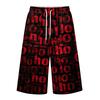 Men's Loose Fit Halloween Print Cargo Shorts with Large Pockets