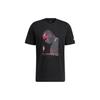 T Shirts Men's Black Crew Neck Moderate Straight Fit HS8515