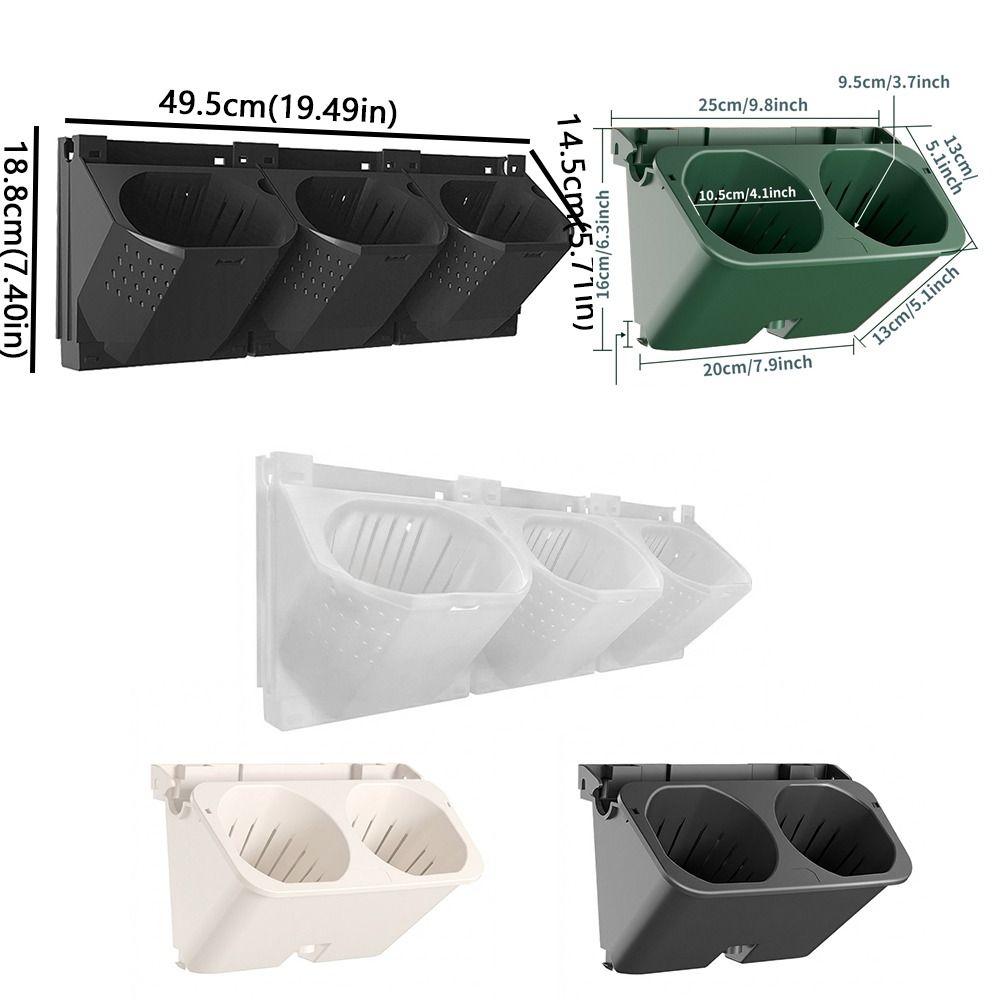 Plastic Wall Flowerpot Self Watering Planting Box Vertical Planter Vertical Garden