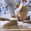 Fashion Thick Plush Warm Snow Boots for Women Non Slip Faux Fur Platform Winter Boots Woman Slip On Thick Sole Cotton Padded Shoes Mujer