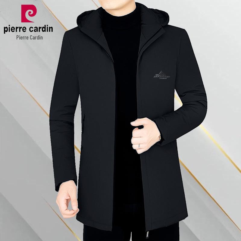 

Pierre Cardin Men s Winter Cotton Jacket: New Arrival, Business Casual, Thickened, Warm, Versatile Outerwear. L (Suggested 115-130 jin) чорний