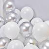Black & White Silver Balloons for Birthday, Engagement, Proposal, or Store Opening Decorations