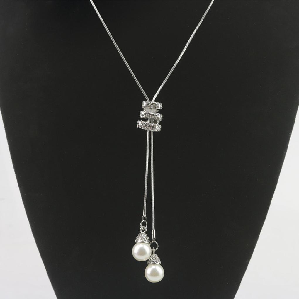 Necklace Artificial Pearls Adjustable Pendant Indoor Outdoor Ceremony Camping Dressing Family Reunion Jewelry Birthday Gift