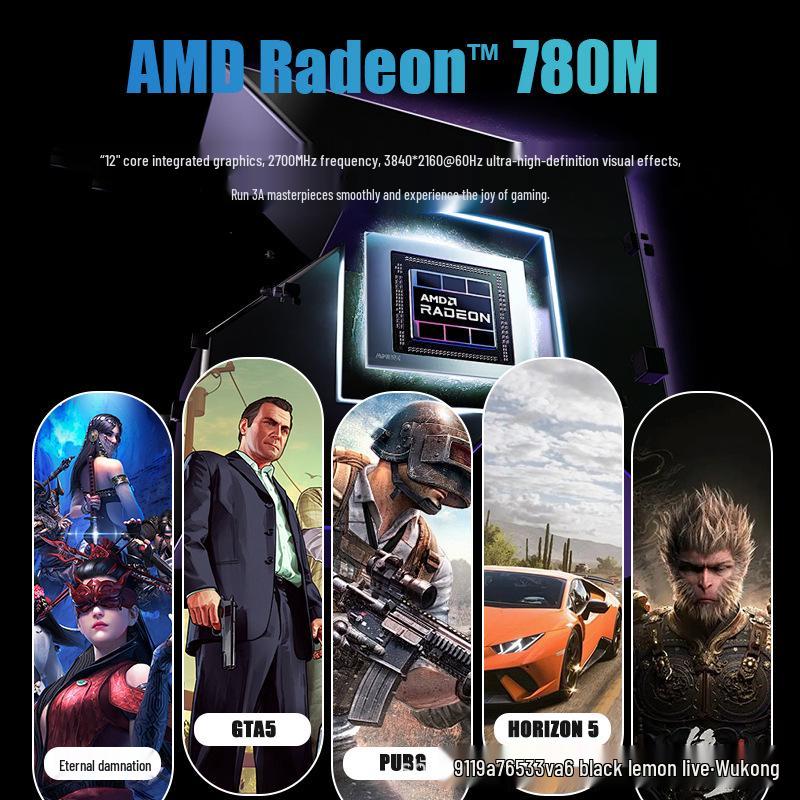 R7 8845HS Portable Mini PC: 7840 & 7940HS High-Performance Desktop for Home Office & Gaming